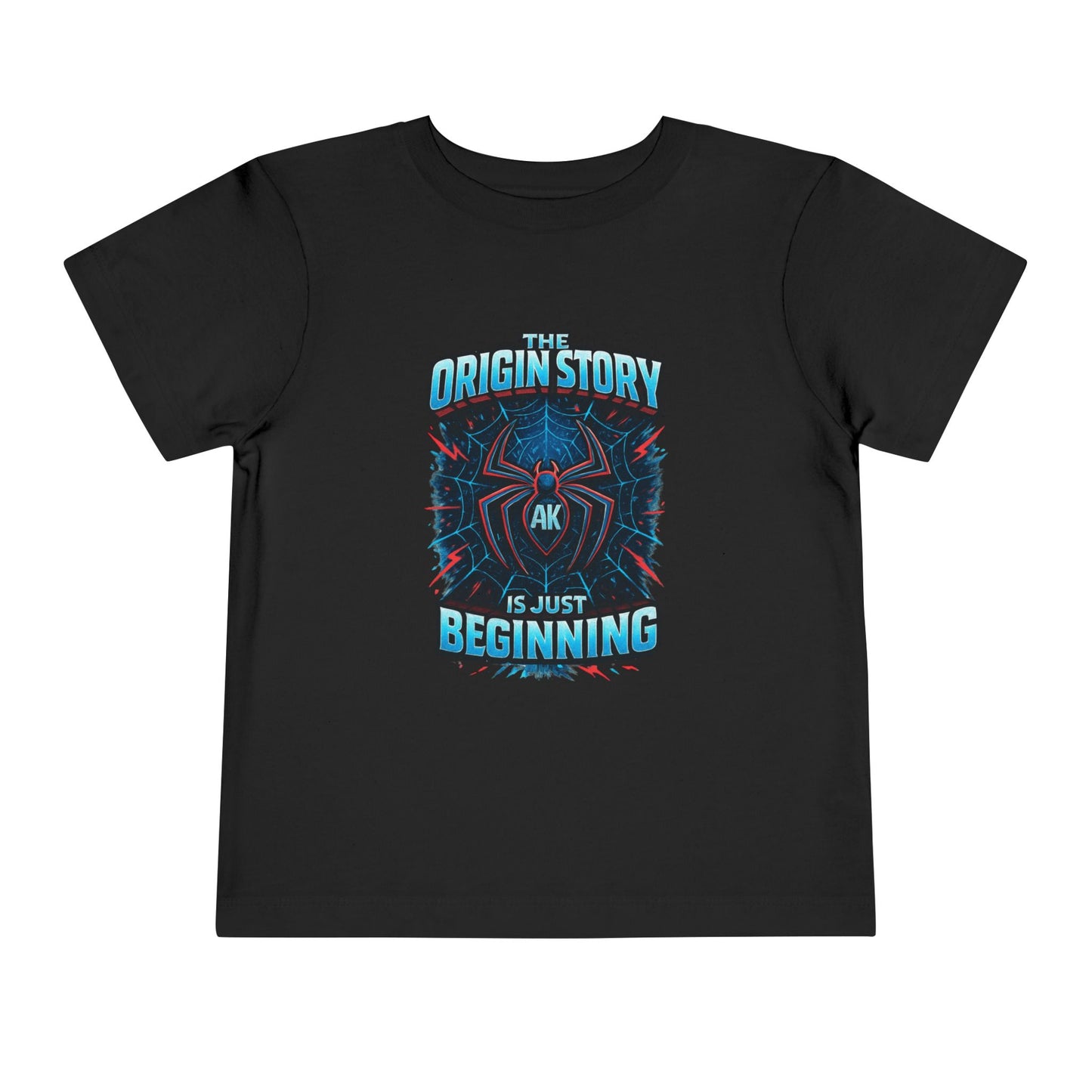 Toddler Tee — "Origin Story" Spider-Emblem Tee Amri's SDR Journey
