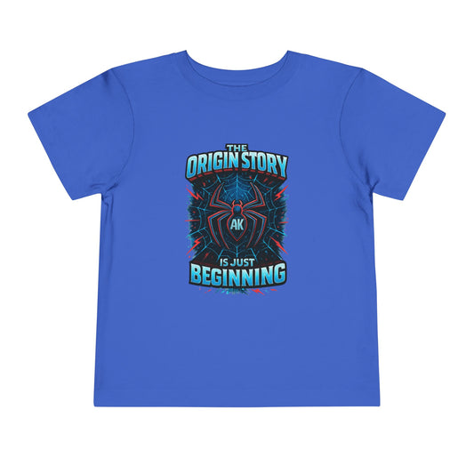 Toddler Tee — "Origin Story" Spider-Emblem Tee Amri's SDR Journey