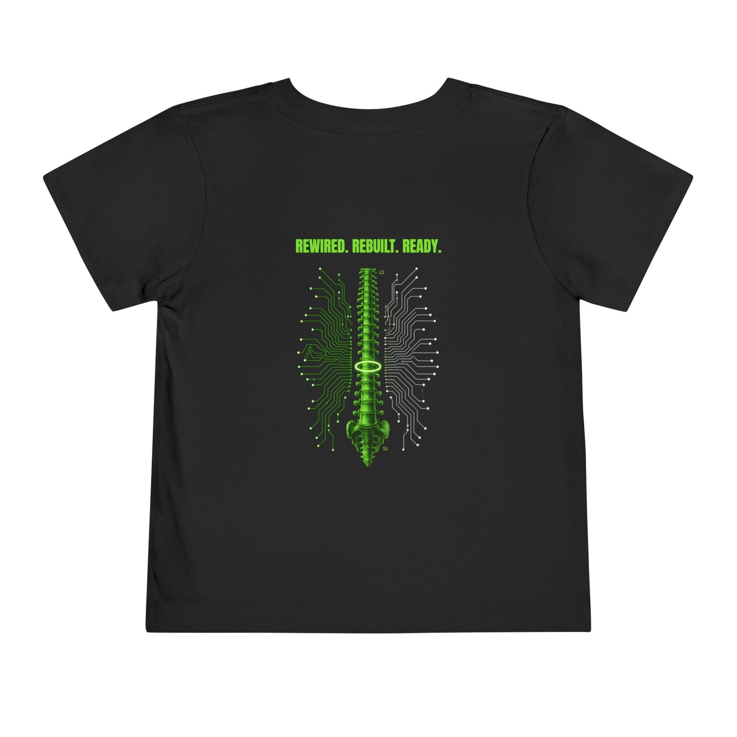 Toddler Tee — 'Rewired, Rebuilt, Ready'