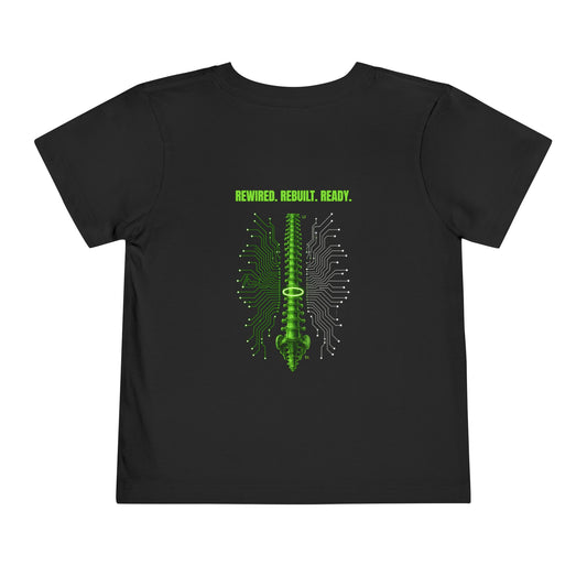 Toddler Tee — 'Rewired, Rebuilt, Ready'