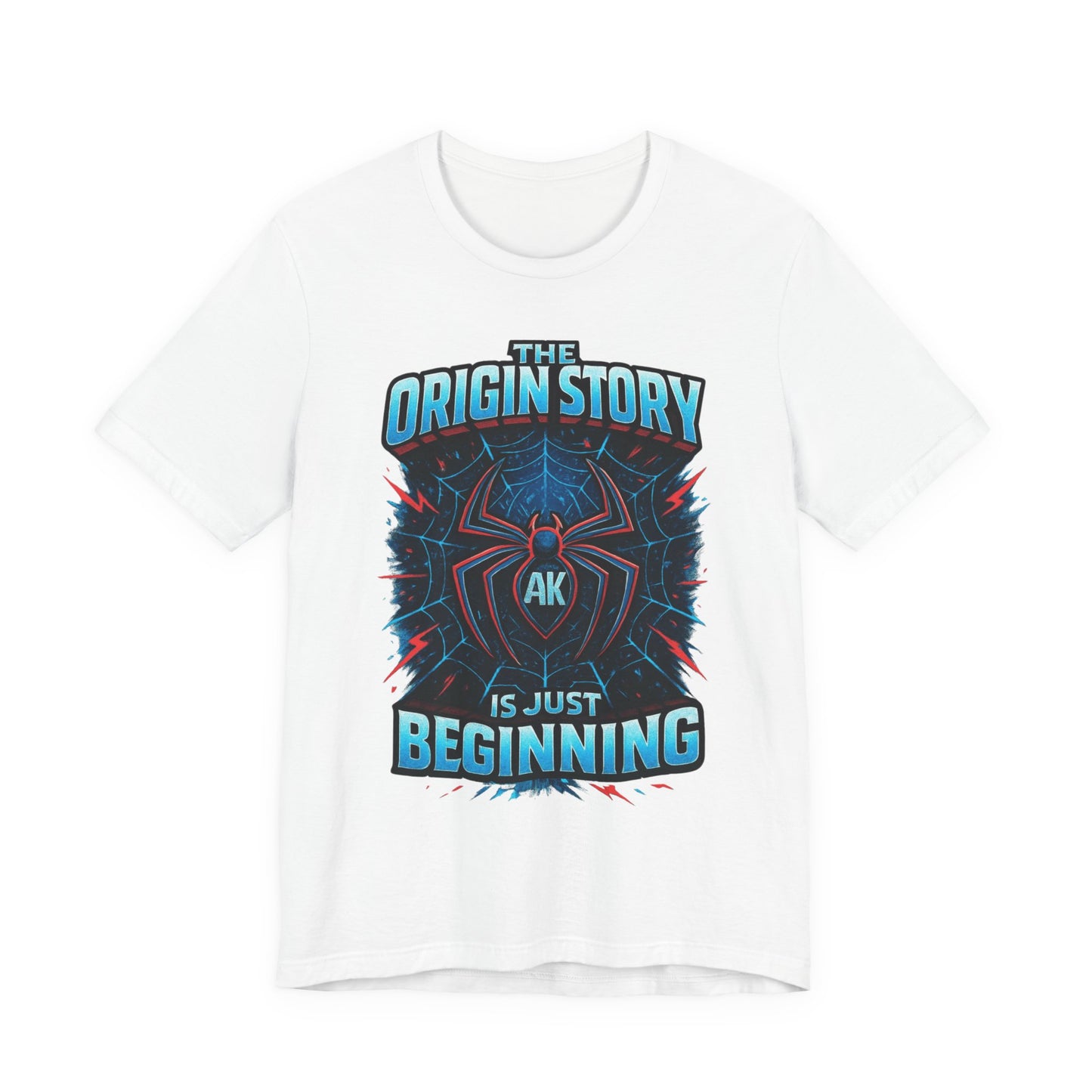 T-Shirt — "Origin Story" Spider-Emblem Tee Amri's SDR Journey