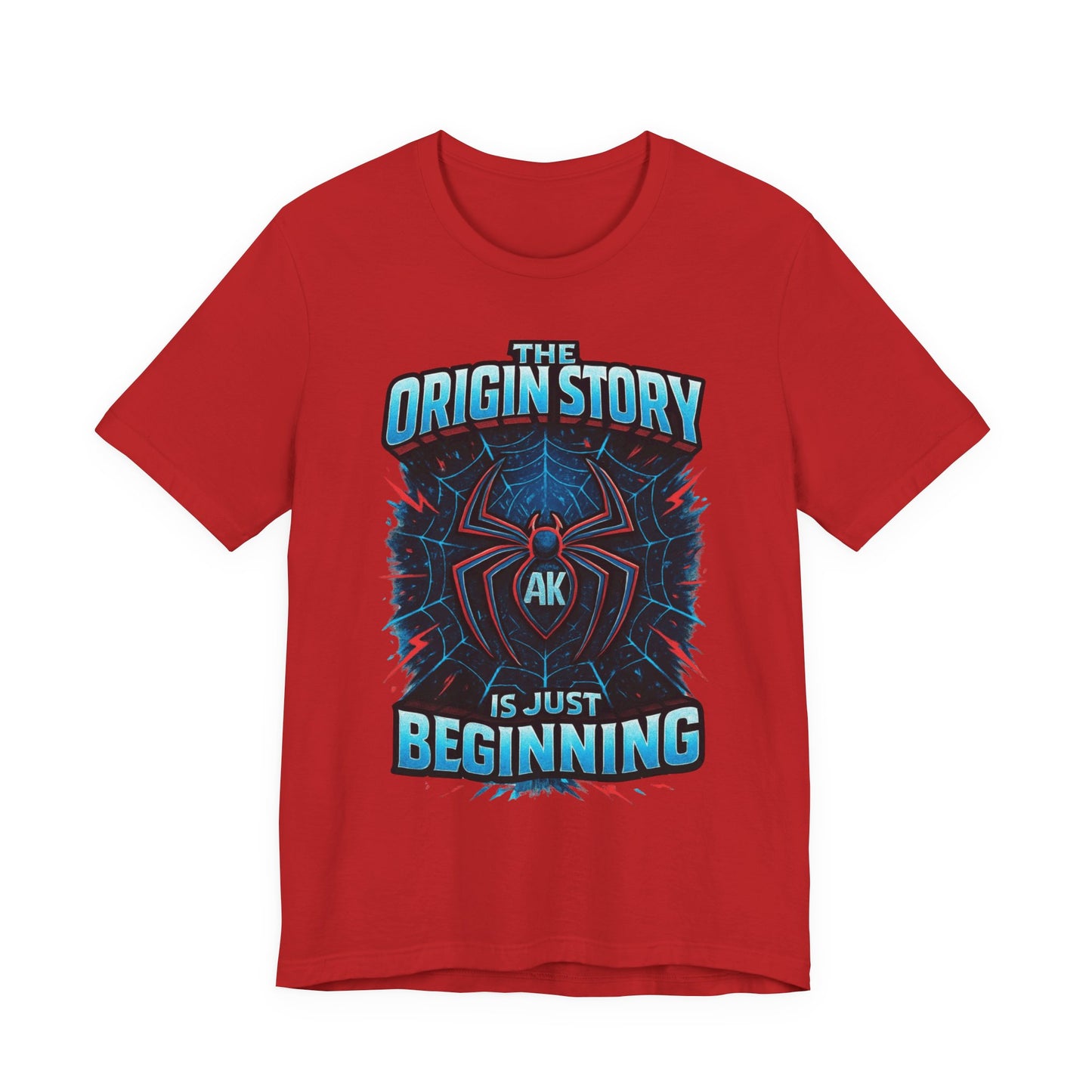 T-Shirt — "Origin Story" Spider-Emblem Tee Amri's SDR Journey